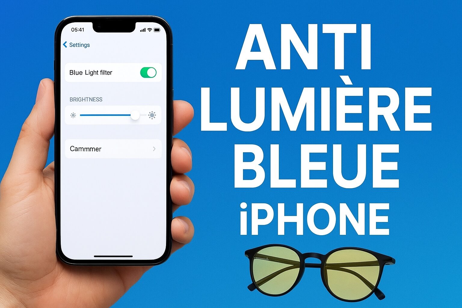 Filtre Anti lumière bleue Iphone