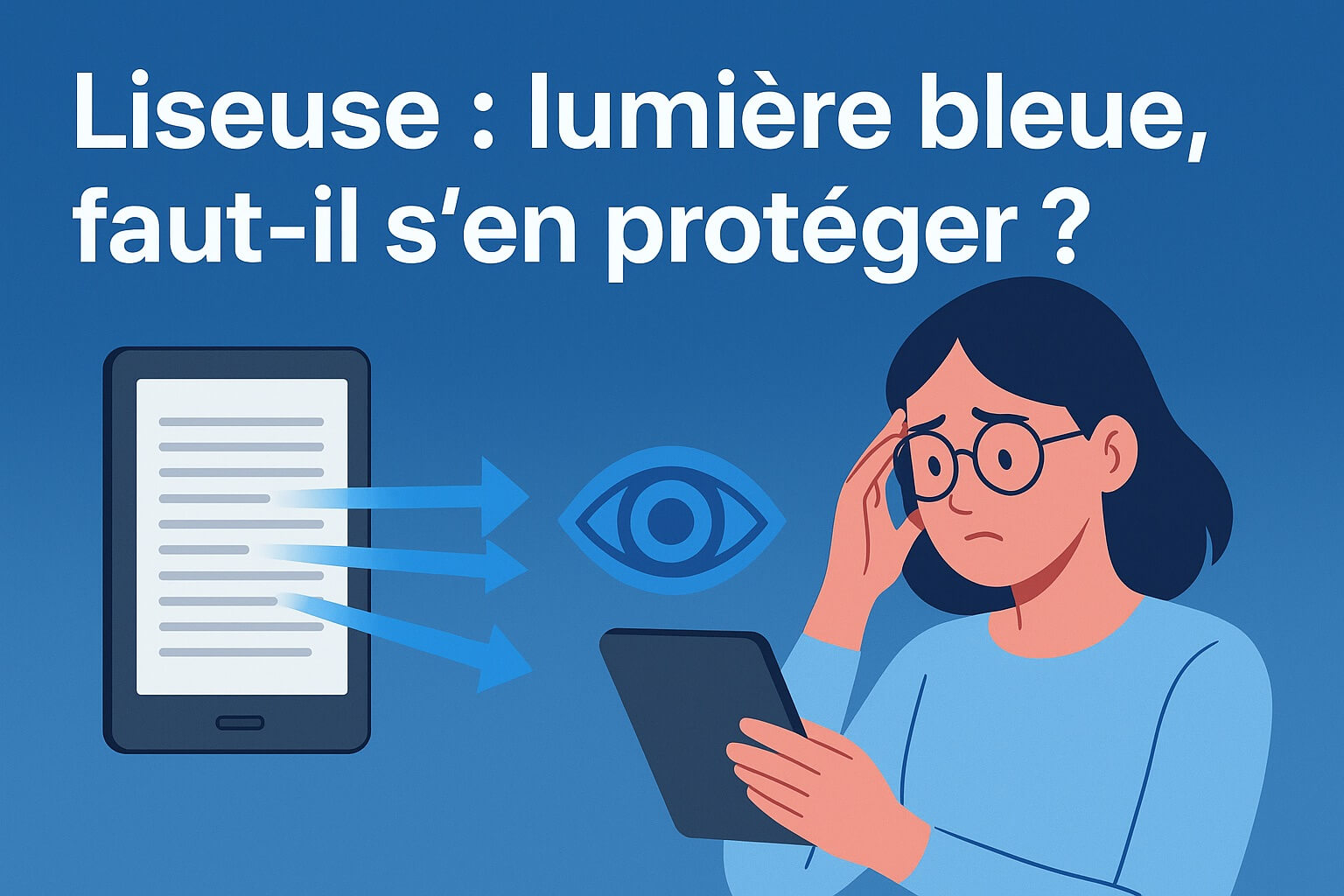 Liseuse lumière bleue, faut-il s’en protéger