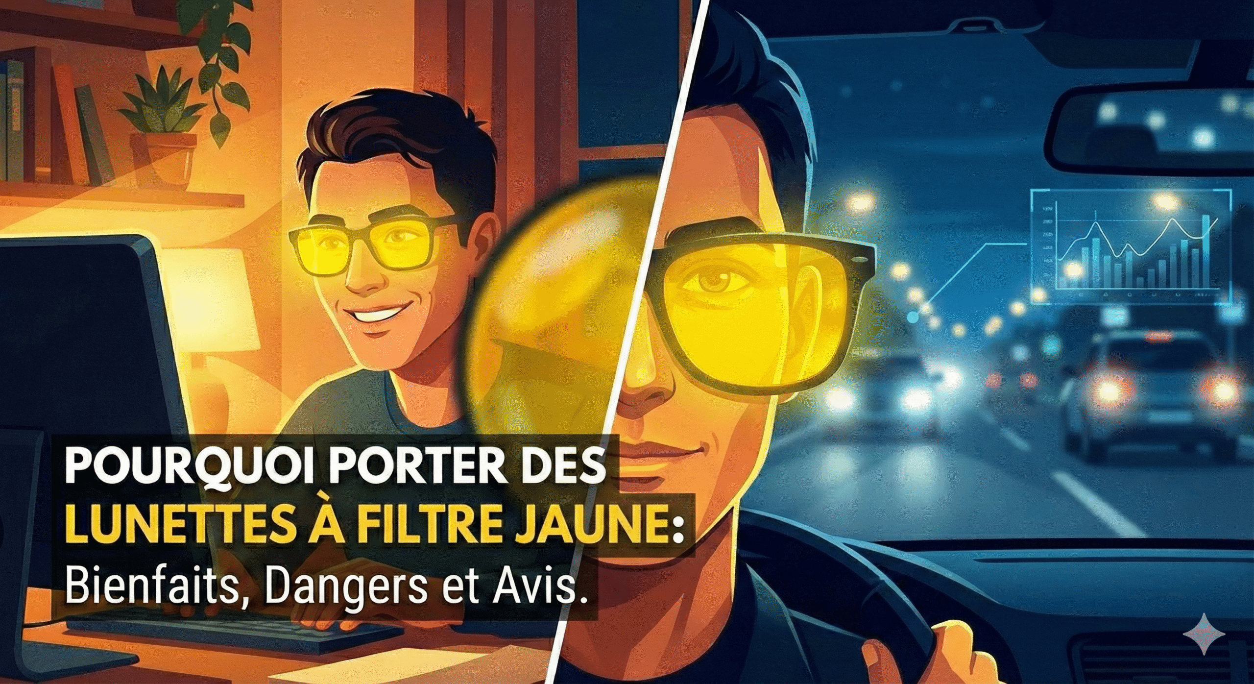 Lunette à Filtre Jaune