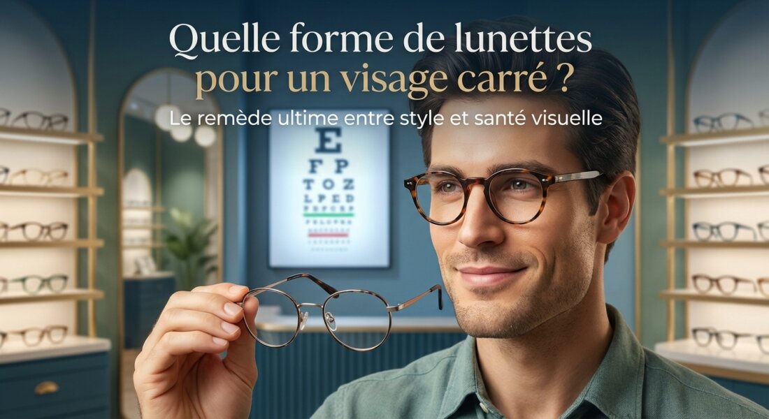 Quelle forme de lunettes pour un visage carré ? Le remède ultime entre style et santé visuelle
