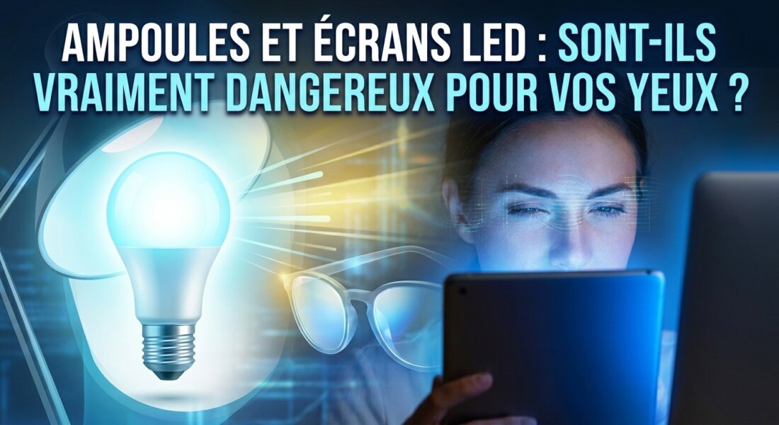 Ampoules et Écrans LED : Sont-ils Vraiment Dangereux Pour Vos Yeux ?