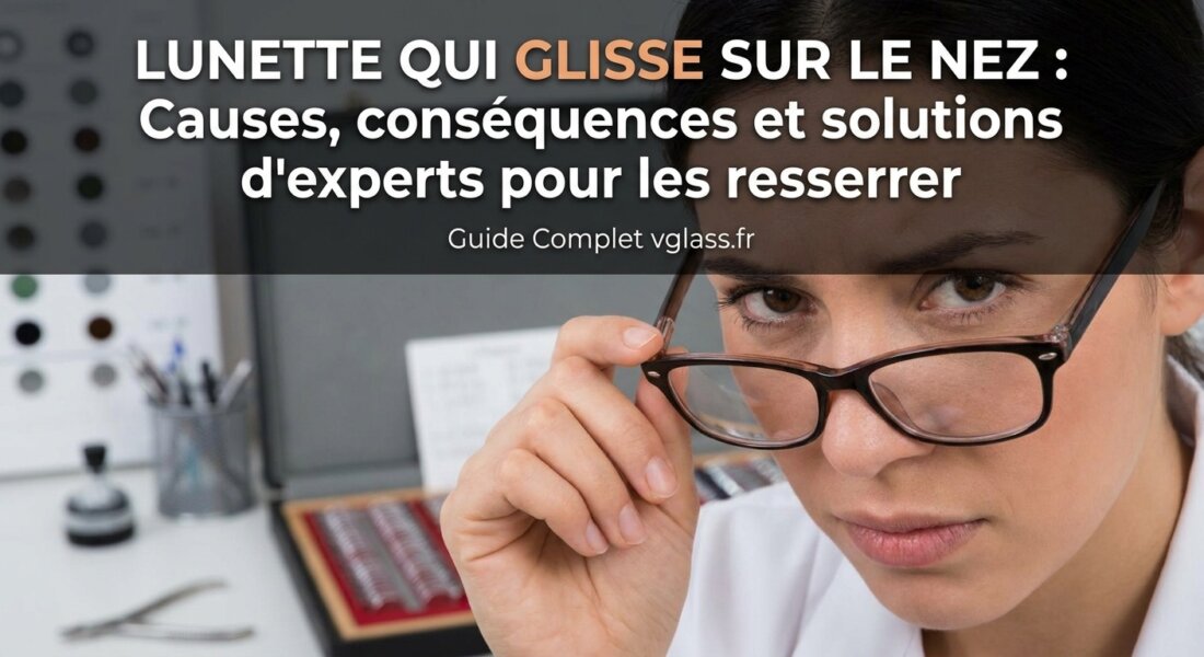 Lunette qui glisse sur le nez : Causes, conséquences et solutions d'experts pour les resserrer