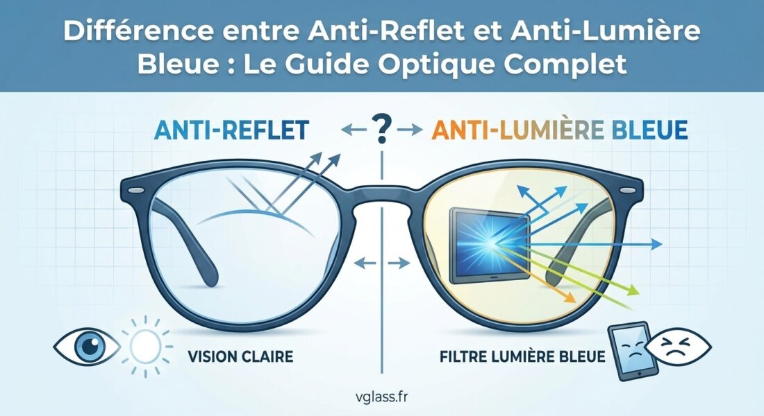 Différence entre Anti-Reflet et Anti-Lumière Bleue : Le Guide Optique Complet