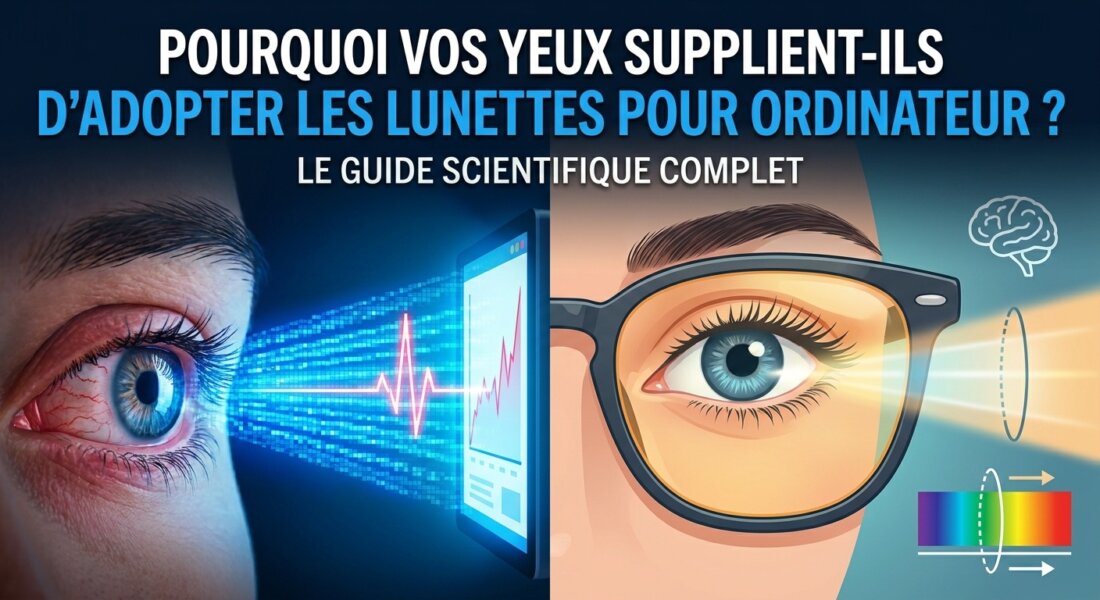 Pourquoi vos yeux supplient-ils d'adopter les lunettes pour ordinateur ? Le guide scientifique complet