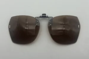 Clip Lunettes de Soleil Carré — Verres Marron Polarisés