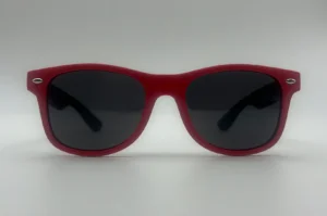 Lunettes de Soleil Enfant Rouge — Verres Noirs Polarisés