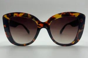 Lunettes de Soleil Papillon Écaille — Verres Marron Dégradé