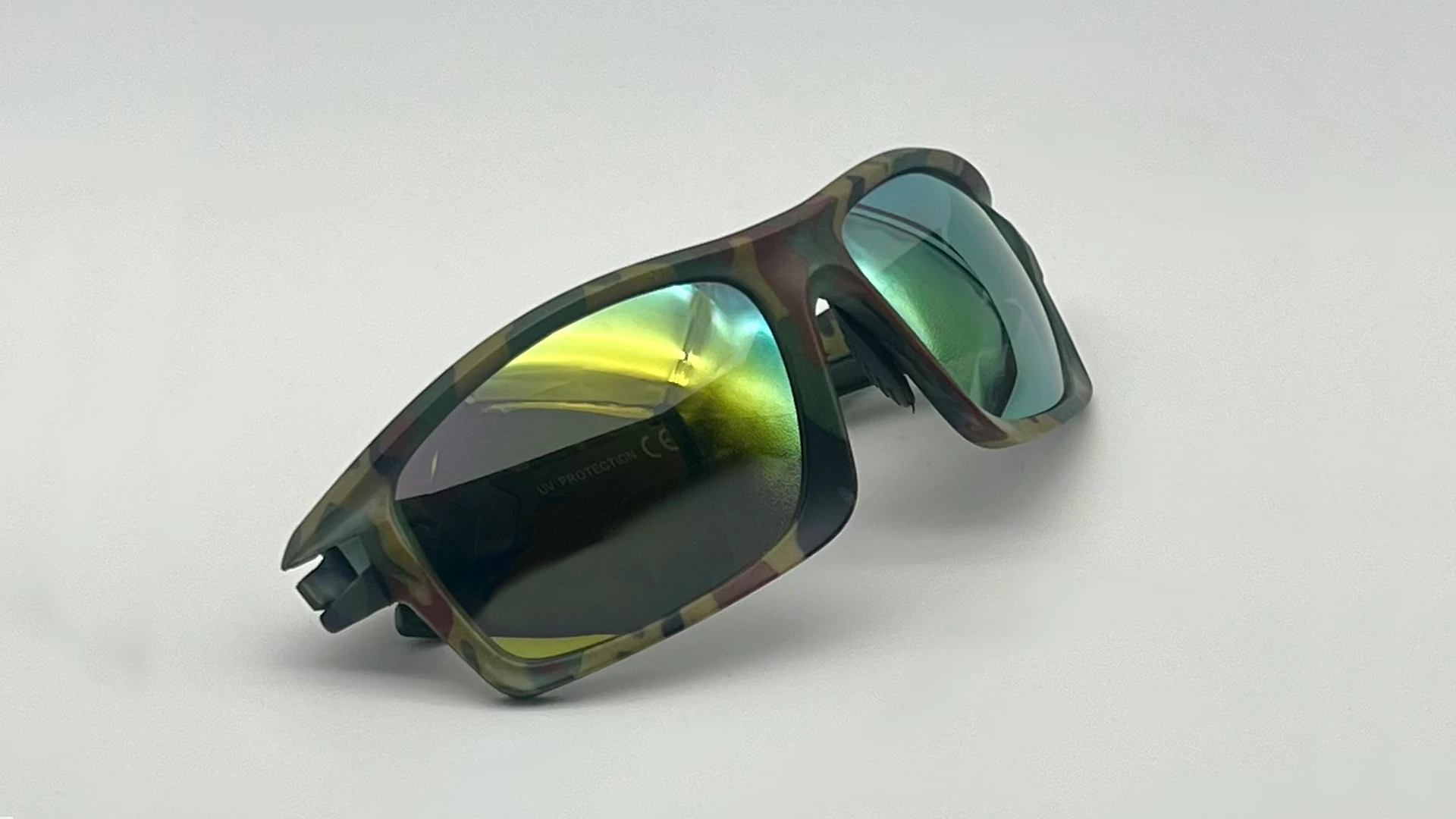 Lunettes de Soleil Pêche Camouflage — Verres Vert Miroir Polarisés – Image 4