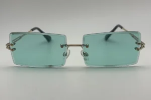 Lunettes de Soleil Sans Monture — Verres Vert d’Eau