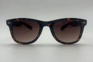 Lunettes de Soleil Style Wayfarer Écaille — Verres Marron Polarisés