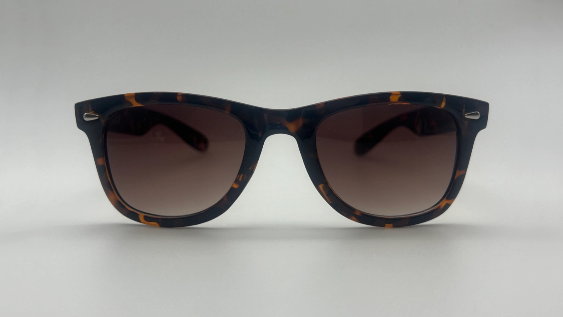 Lunettes de Soleil Style Wayfarer Écaille — Verres Marron Polarisés